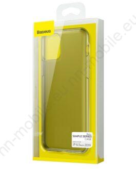 Baseus Simple Series TPU кейс за iPhone 11 PRO / черно-прозрачен