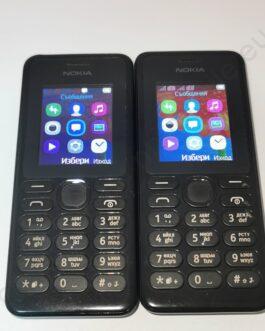 Nokia 108 Dual SIM, БГ меню, фенер, MicroSD слот + зарядно / черен