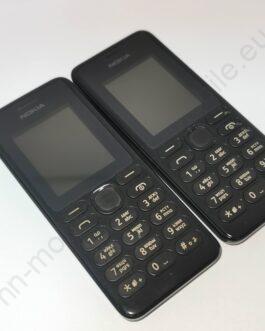 Nokia 108 Dual SIM, БГ меню, фенер, MicroSD слот + зарядно / черен